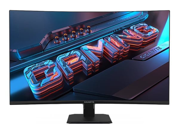 Gigabyte GS32QC - LED-skjerm - kurvet - 32" (31.5" synlig) - 2560 x 1440 QHD @ 170 Hz - VA - 300 cd/m² - 3500:1 - 1 ms - 2xHDMI, DisplayPort