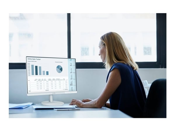 Philips V-line 241V8AW - LED-skjerm - 24" (23.8" synlig) - 1920 x 1080 Full HD (1080p) @ 75 Hz - IPS - 250 cd/m² - 1000:1 - 4 ms - HDMI, VGA - høyt...