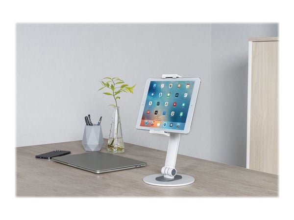 Neomounts DS15-540WH1 - Monteringssett (holder) - for nettbrett - hvit - skjermstørrelse: 4.7"-12.9" - skrivebord