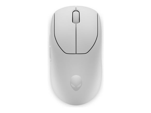 Alienware Pro Wireless Gaming Mouse - Mus - optisk - 6 knapper - kablet, trådløs - USB, 2.4 GHz - månelys