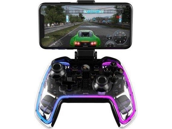 Havit 6939119064648, Spelplatta, Android, PC, PlayStation 4, Playstation 3, Xbox One, iOS, Trådlös, Bluetooth, 10 m, Transparent