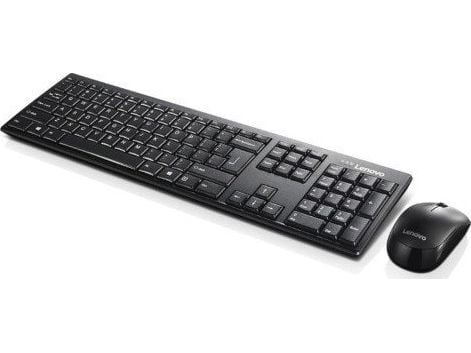 Lenovo 100 Wireless Combo - Tastatur- og mussett - trådløs - 2.4 GHz - Engelsk - svart - løsvekt