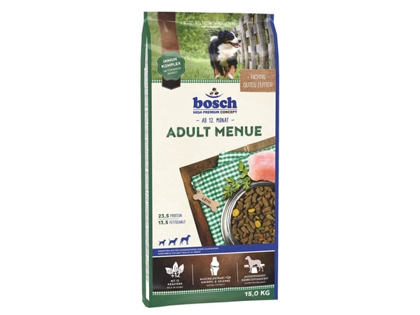 BOSCH Adult Menue - tørfoder til hunde - 15 kg