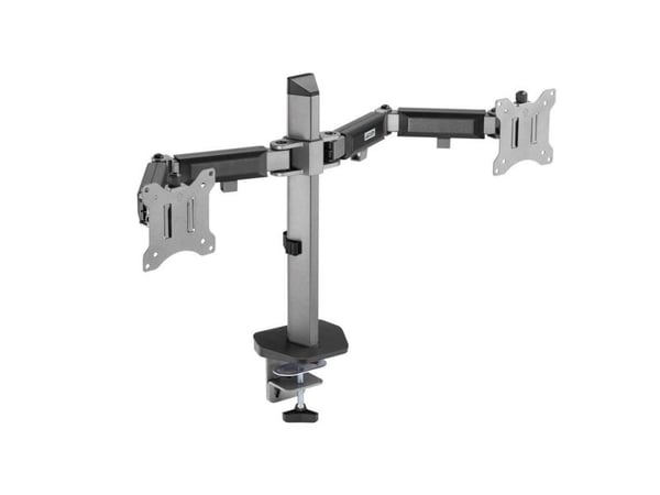 Pidike kahdelle 17-32" näytölle ERGO OFFICE DELUXE ER-449 nivelletty (CEN-74696) Hopea, musta