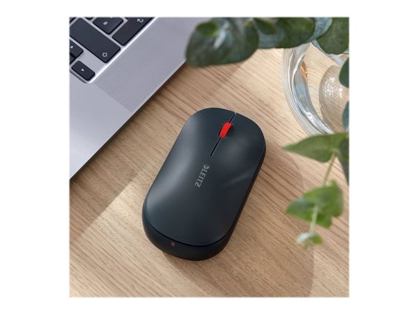 Leitz Cosy SureTrack - Mus - høyre- og venstrehåndet - 3 knapper - trådløs - 2.4 GHz, Bluetooth 3.0, Bluetooth 5.0 LE - USB trådløs mottaker