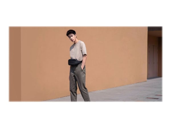 Xiaomi Sports Fanny Pack - Beltepose for mobiltelefon / nøkler / lommebok / øretelefoner / nødlader / tilbehør - kunstlær, stoff, nylonstropp - svart