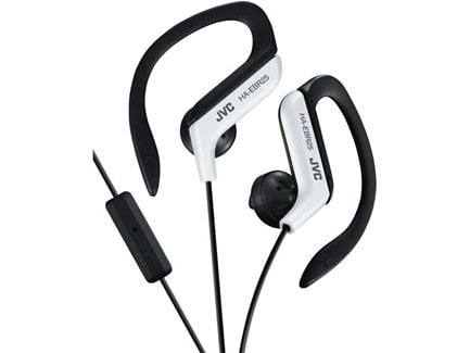 JVC HA-EBR25 - Ørepropper med mikrofon - ørepropp - over-øret-montering - kablet - 3,5 mm jakk - hvit