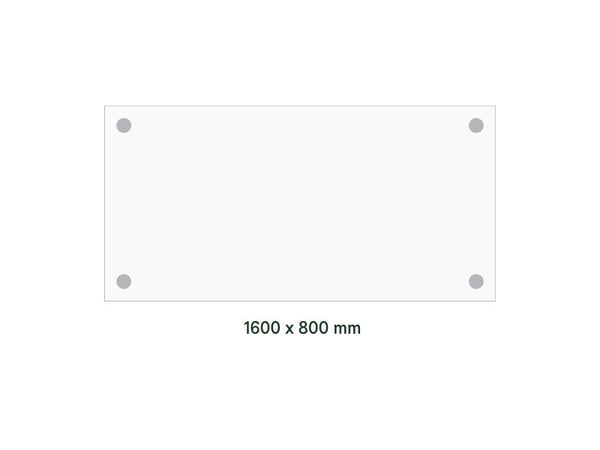 Skrivebord DNA, Birk 1600x800 mm I-ben/Alugrå