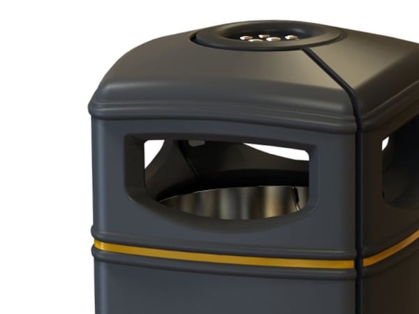 Affaldsbeholder Carl firkantet 100L