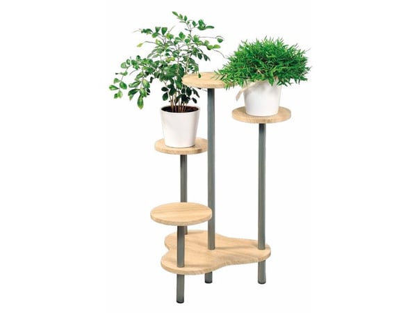Kesper 17277, Lagdelt plantestativ, Grå, Tre, Innendørs, 5 hyller, 645 mm, 460 mm