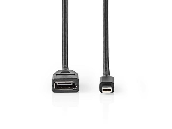 Nedis CCGB37454BK02, 0,2 m, Mini DisplayPort, DisplayPort, Hankjønn, Hunkjønn, 7680 x 4320 piksler