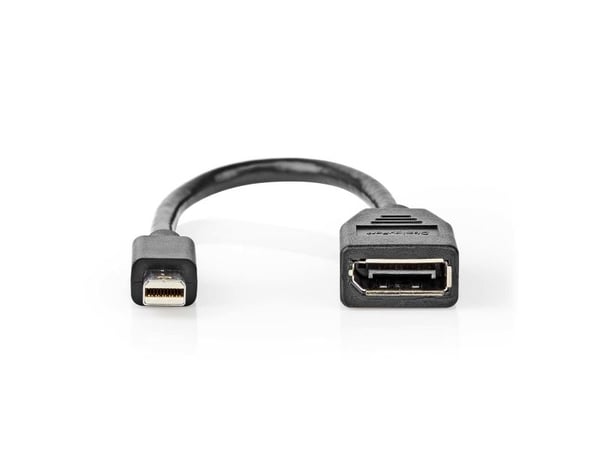 Nedis CCGB37454BK02, 0,2 m, Mini DisplayPort, DisplayPort, Hankjønn, Hunkjønn, 7680 x 4320 piksler