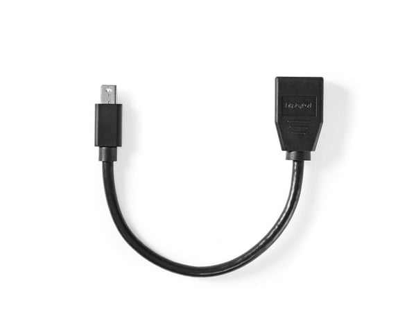 Nedis CCGB37454BK02, 0,2 m, Mini DisplayPort, DisplayPort, Hankjønn, Hunkjønn, 7680 x 4320 piksler