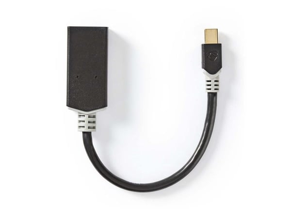 Nedis CCBW37654AT02, 0,2 m, Mini DisplayPort, HDMI, Hankjønn, Hunkjønn, Rett