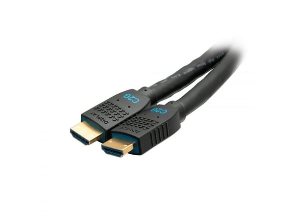 C2G 20ft Ultra Flexible 4K Active HDMI Cable Gripping 4K 60Hz - In-Wall M/M - HDMI-kabel med Ethernet - HDMI hann til HDMI hann - 6.1 m - svart - a...