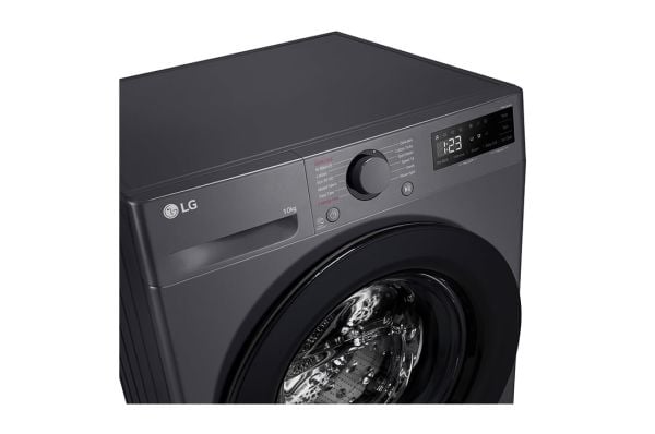 LG Serie R5 F4WR510SBM - Vaskemaskin - bredde: 60 cm - dybde: 62 cm - høyde: 85 cm - frontileggelse - 10 kg - 1400 rpm - light black
