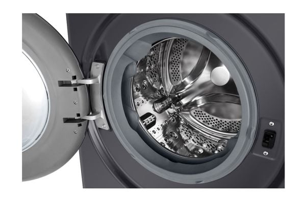LG Serie R5 F4WR510SBM - Vaskemaskin - bredde: 60 cm - dybde: 62 cm - høyde: 85 cm - frontileggelse - 10 kg - 1400 rpm - light black