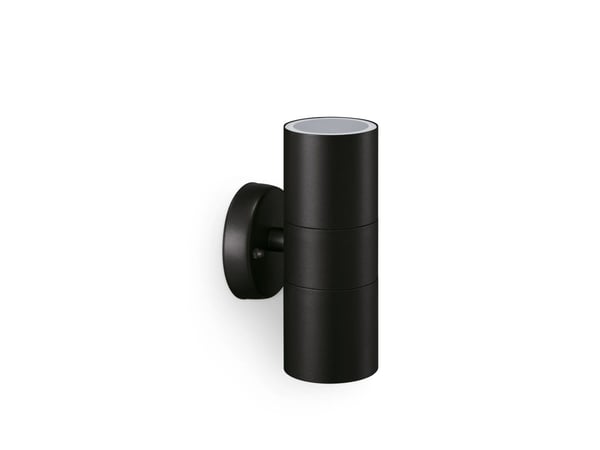 Philips Kylis-vegglampe, 25 W, GU10, ingen pære, Vegglys, Svart, Metall, IP44, Terrasse, Hage, I