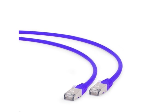 Cablexpert - Koblingskabel - RJ-45 (hann) til RJ-45 (hann) - 6.2 mm - S/FTP - CAT 6a - halogenfri, formstøpt, uten hindringer - purpur