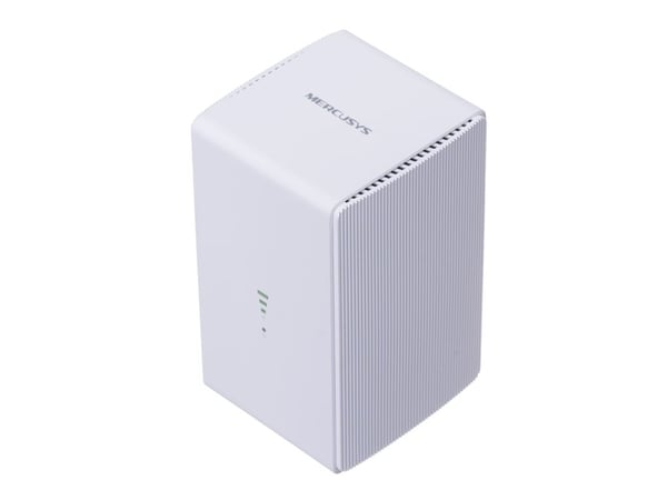 Mercusys MB110-4G, Wi-Fi 4 (802.11n), Enkeltbånd (2.4 GHz), Ethernet/bredbåndsforbindelse, 4G, Hvit, Skrivebord/stolperuter
