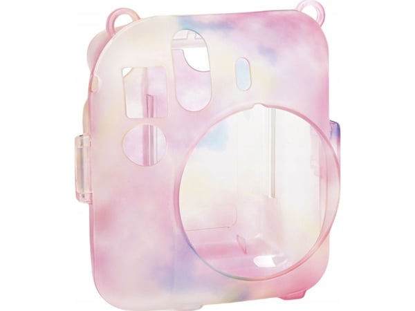 FujiFilm INSTAX Mini 12 etui LoveInstant med bildficka – mörk multicolor