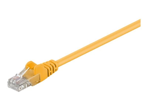 goobay - Koblingskabel - RJ-45 (hann) til RJ-45 (hann) - 1.5 m - UTP - CAT 6 - formstøpt - gul