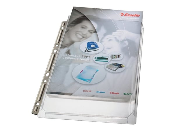 Leitz Premium laajeneva tasku metallisella kansioliuskalla A4, 48 % kierrätettyä muovia, joka on esikulutettu, 210 x 297 mm (A4), Läpinäkyvä, Polyv...