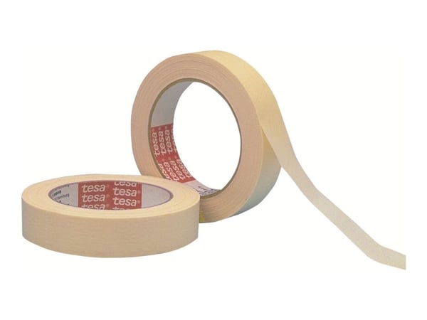 Tesa 4323 - Maskeringstape - 19 mm x 50 m - lett kreppet papir - lys beige