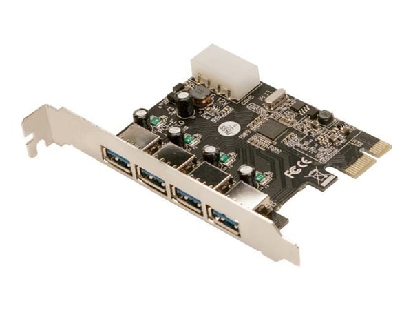 LogiLink USB 3.0 4-Port PCI Express Card - USB-adapter - PCIe 2.0 - USB 3.0 x 4