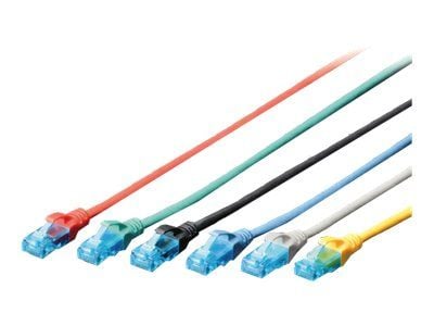 DIGITUS - Liitäntäkaapeli - RJ-45 (uros) - RJ-45 (uros) - 25 cm - UTP - CAT 5e - keltainen