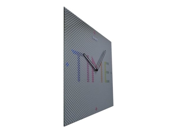 Nextime Mistery Time - Klokke - firkantet - kvarts - veggmonterbar - 43 x 43 cm - Speil