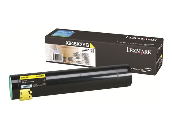 Lexmark - Høy ytelse - gul - original - tonerpatron LCCP - for Lexmark X940e, X940e Page Plus Solution, X945e, X945e Page Plus Solution