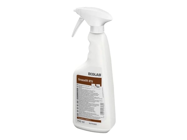 ECOLAB Greaselift RTU - Puhdistus / rasvanpoistoaine - neste - suihkepullo - 750 ml - ammattikäyttöön (6 kpl)