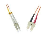 MicroConnect - Nettverkskabel - LC/UPC-multimodus (hann) til SC/UPC-multimodus (hann) - 3 m - fiberoptisk - 50 / 125 mikroner - OM3