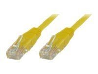 MicroConnect - Nettverkskabel - RJ-45 (hann) til RJ-45 (hann) - 20 cm - UTP - CAT 6 - med støvel, halogenfri - gul