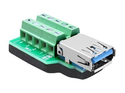 Delock - USB-adapter - 10-pins terminalblokk (hunn) til USB-type A (hunn) - USB 3.0