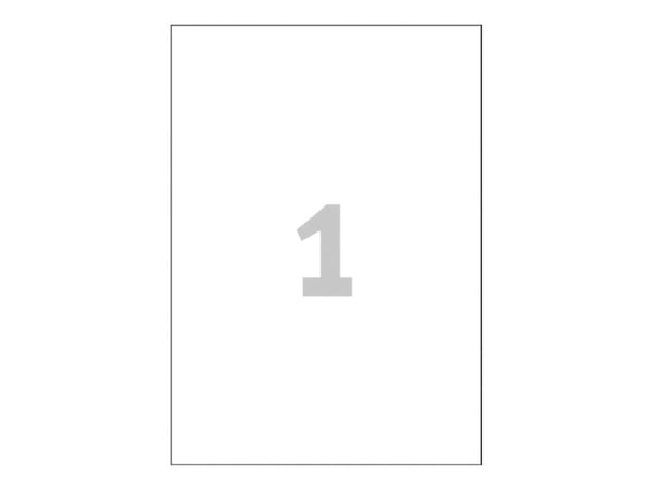 Avery - Hvit - A4 (210 x 297 mm) 100 stk (100 ark x 1) merkelapper