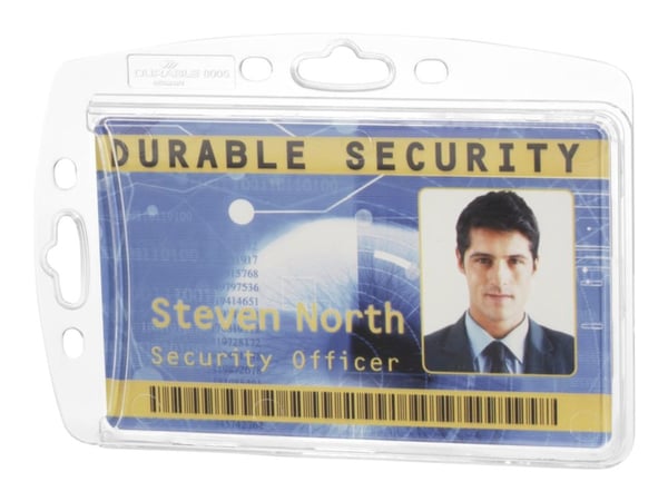 ID-kortholder Durable, akryl, til 1 kort, pakke a 10 stk.