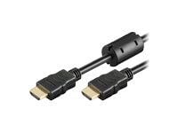 MicroConnect High Speed HDMI with Ethernet - HDMI-kabel med Ethernet - HDMI hann til HDMI hann - 2 m