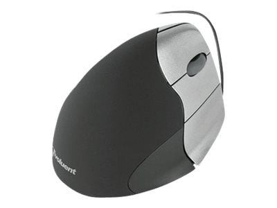 Evoluent VerticalMouse 3 Rev. 2 - Vertikal mus - høyrehendt - optisk - 5 knapper - kablet - USB