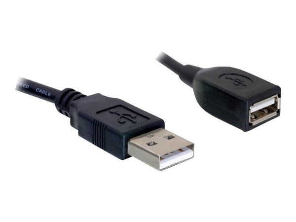 Delock Extension cable USB 2.0 - USB-förlängningskabel - USB (hane) till USB (hona) - 15 cm - för P/N: 61477, 61478, 61693, 61746, 61772, 66202, 88537