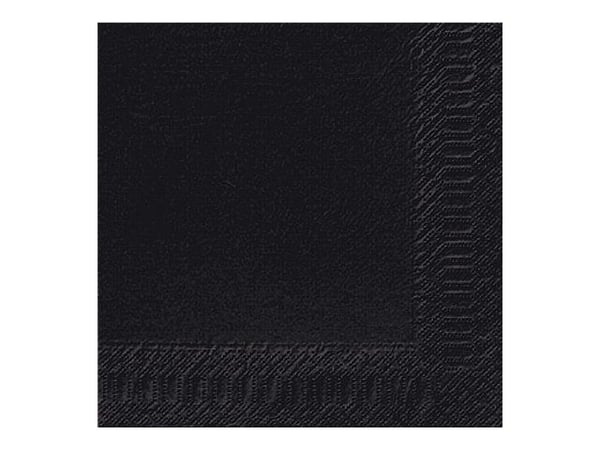 Duni - Serviett - Størrelse 40 x 40 cm - avhendbar - svart (en pakke 125)