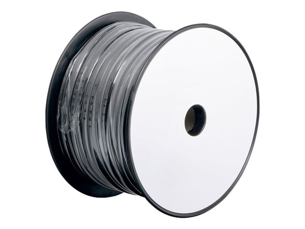 goobay - Bulk telefonkabel - 100 m - flat - svart
