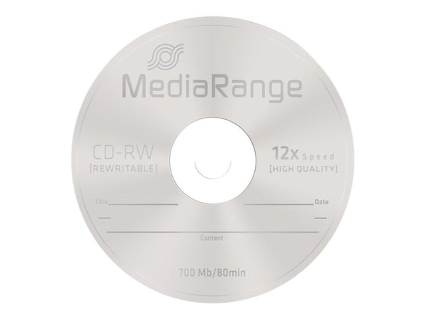 MediaRange - 10 x CD-RW - 700 MB (80 min) 12x - spindel