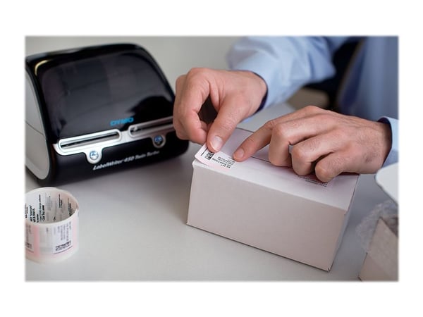 DYMO LabelWriter 450 Twin Turbo - Etikettskriver - direktetermisk - Rull (6,2 cm) - 600 x 300 dpi - inntil 71 etiketter/min - kapasitet: 2 ruller -...