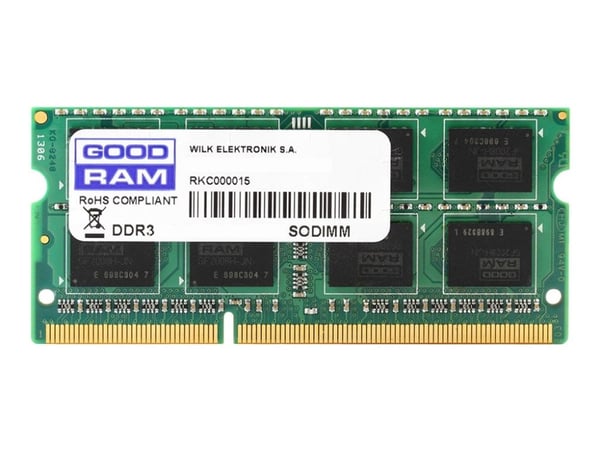 GOODRAM - DDR3 - modul - 8 GB - SO DIMM 204-pin - 1600 MHz / PC3-12800 - CL11 - 1.5 V - ej buffrad - icke ECC