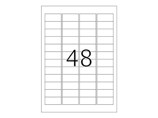HERMA 4232, Valkoinen, Itse kiinnittyvä tulostintarra, A4, Laser, Kiinteä, Matta