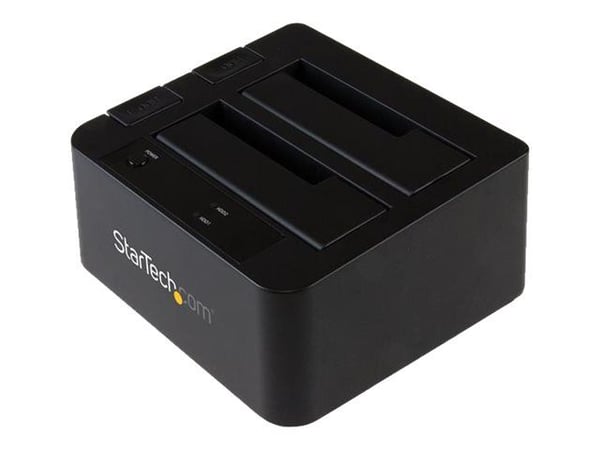 StarTech.com Dual-Bay USB 3.1 til SATA-harddiskdokkingstasjon, USB 3.1 (10 Gbps) harddiskdokkingstasjon, ekstern 2.53.5 SATA IIIIII, SSDHDD-dokking...