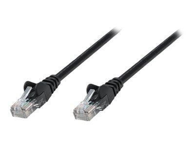 Intellinet Network Patch Cable, Cat5e, 3m, Black, CCA, U/UTP, PVC, RJ45, Gold Plated Contacts, Snagless, Booted, Lifetime Warranty, Polybag - Kobli...