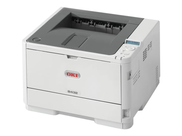 OKI B432dn - Skriver - S/H - Dupleks - LED - A4/Legal - 1200 x 1200 dpi - inntil 40 spm - kapasitet: 350 ark - USB 2.0, Gigabit LAN